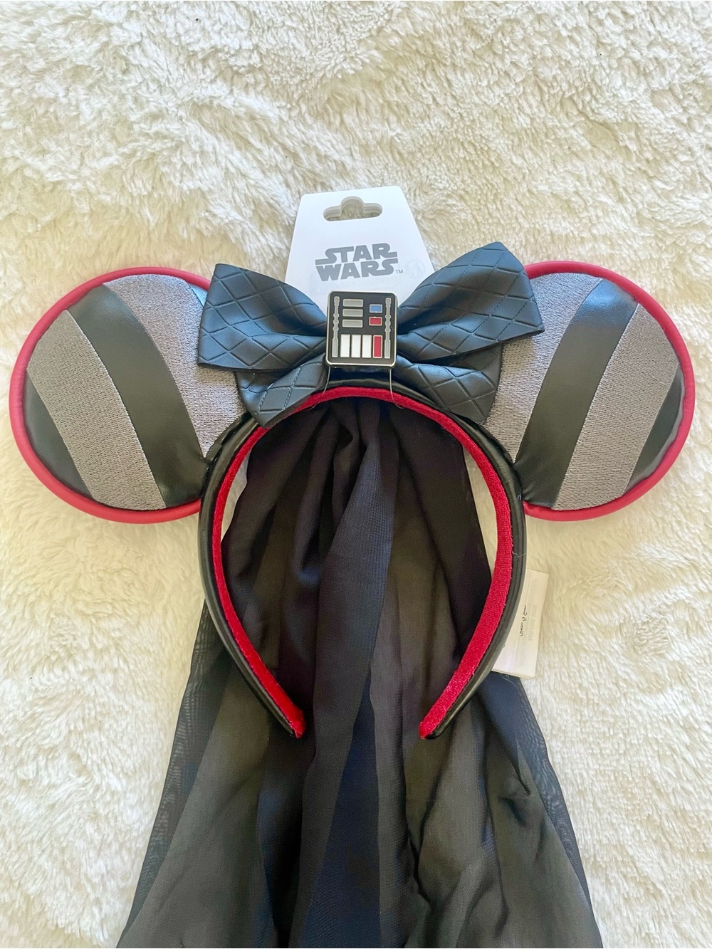 Disney Parks Star Wars Darth Vader Minnie Mouse Ears Headband